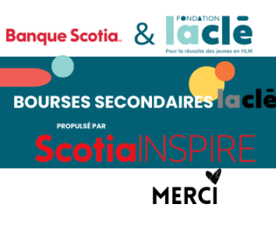 Bourses secondaire La Clé propulsé par ScotiaINSPIRE